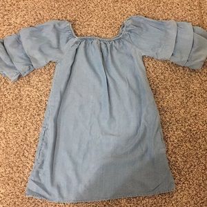 Tier sleeve, Off the shoulder Zara dress